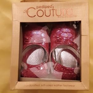 NWT Pink Couture Collection leather 12-18 months